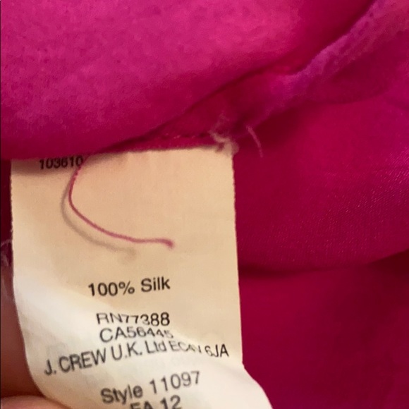 J.Crew Collection Lavender Purple Silk Button Top - Picture 8 of 9